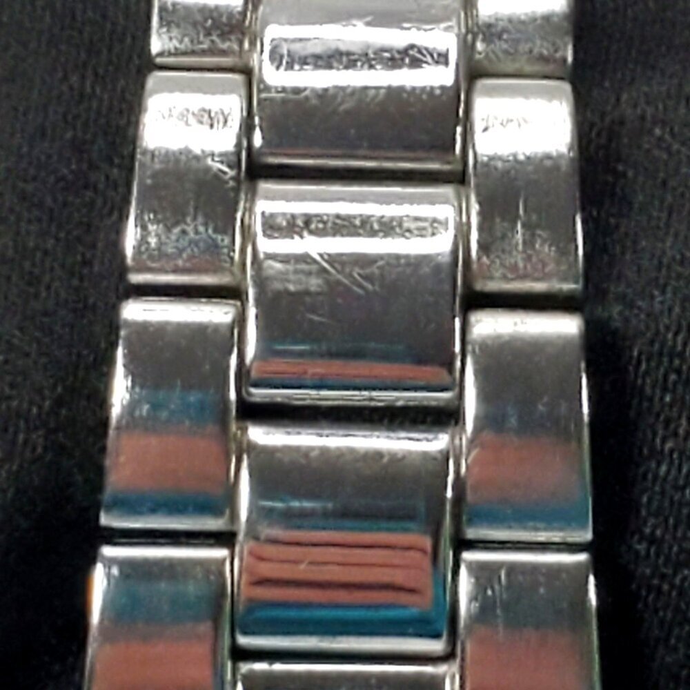 Kenneth Cole Reaction Mens Stainless Steel Watch Black Dial 7 3/4" band Works - Picture 10 of 12